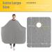 Izzycka Nylon Waterproof Hair Cutting Cape for Adults - Grey Salon Capes for Hair Stylists - Adjustable Snap Closure - 56 x 64inch - Professional and Home Use - Buy Online on GoSupps.com