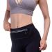 KEGE Multiple Color Slim Reflective Running Belt Fanny Pack, Bounce Free Water Resistant Exercise Workout Pouch Lightweight Waist Pack Gym Phone Holder for All Kinds of Phones Carbon Black