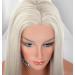 Vebonny White Blond 613 Lace Front Wig for Women | Realistic Synthetic Hair | 22 Platinum Blonde Middle Parting Wig | Glue-Free Hair Replacement #035-NEW - Buy Online on GoSupps.com