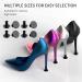 8 Pairs Heel Cap Protectors - Heel Savers for High Heels Stiletto & Pumps | Grass & Crack Solutions (4 Black + 4 Clear - Buy Online on GoSupps.com