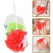 SOLUSTRE 3Pcs Christmas Loofah Sponge Set - Santa Christmas Tree Snowflake Bath Scrubbers for Adults - Perfect Holiday Gifts - Buy Online on GoSupps.com