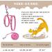 Escape Proof Cat Harnesses Set - Soft Adjustable Kitten Harness with Paw and Fish-Bone Patterns in Pink - Buy Online on GoSupps.com