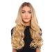Lullabellz Super Thick Curly Clip In Hair Extensions 5-Piece 22-Inch Length Light Golden Blonde