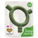Baby nom bite ring baby cooling - bpa -free bite ring baby cooling dental aid baby gripping -free baby biting toys baby gripping toys baby to baby teeth tea toy baby cotton stuff baby olive green