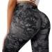 OMKAGI Women Scrunch Butt Lifting Leggings | High Waisted Workout Yoga Pants Medium 88-Black Tie Dye - Buy Online on GoSupps.com