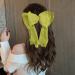 Large Satin Layered Hair Bows Hair Barrettes Long Ribbon Bows Silky Bowknot with Long Tail French Style Hair Accessories for Women Girls Green - Buy Online on GoSupps.com