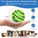 Indestructible Loud Dog Balls | Interactive Dog Toys | Divinggoe Green 3.46 Inch - Buy Online on GoSupps.com