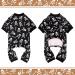 Halloween Dog Onesie Short Plush Pajamas for Small Dogs (S) - Soft & Stretchy Skulls & Crossbones Design - Buy Online on GoSupps.com