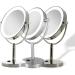 Zadro Laguna 11 Makeup Mirror with Lights and Magnification - LED Lighted Mirror 10X/1X or 5X/1X 11x5.5x17.5 Polished Nickel - Buy Online on GoSupps.com