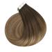Ugeat Tape Balayage Extensions - Ash Blonde & Dark Brown - Real Hair Invisible Tape 20 Pieces 40 cm 50g #4/#10/#16 Ombre - Buy Online on GoSupps.com