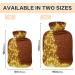 KCL Deci 2L Hot Water Bottle with Cover - Golden Christmas Tree Design | Foot Warmer Pain Relief & Heat Therapy - Buy Online on GoSupps.com