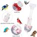 Buy 4-Piece Washable Bird Diaper Flight Suit | Reusable Parrot Clothing with Waterproof Liner - Medium Rabbit Pattern - Buy Online on GoSupps.com