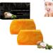 homomdy Golden Scent Deep Cleansing Moisturizing Soap Long Lasting Scent Soft and Nourishing Natural and Soothing Enhances Skin Elasticity Moisturizing Facial Exfoliator (2pcs)
