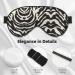 Buy Zebra Animal Print Soft Adjustable Sleep Eye Mask | Blackout Silk Blindfold for Men & Women - International Shipping - Buy Online on GoSupps.com
