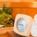 Buy Sauna Accessories: 5.19 Wood Digital Thermometer & Hygrometer - Perfect Humidity & Temperature Control - Buy Online on GoSupps.com