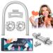 PINTAUR High Resilience Sponge Heatless Curling Rod Headband Women Heatless Curls Soft and Comfortable Sleep Silk No Heat Curls Ribbon Adjustable Wave Curling Iron Kit for DIY Styling of Long Hair Grey
