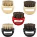 Professional Men's Beard Care Brush Bristles With Ergonomic Handle Comforable Mustache Grooming Tool Black Handle Black H - Buy Online on GoSupps.com
