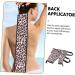 minkissy Leopard Pull Back Lotion Tan Mitt Applicator for Back Exfoliating Bath Rubbing Towel Sun Screen Protector for Face Tanning Oil Strip Back Applicator Band Self Tan Fiber Fritters - Buy Online on GoSupps.com
