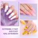 Saviland Medium Coffin Gel Nail Tips 360 PCS - Pre-shaped Clear False Nails for Acrylic Extensions - 15 Sizes - Nail Salon Manicure Gift - Buy Online on GoSupps.com