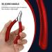 FVION Professional Cuticle Trimmer Nippers - Stainless Steel Cuticle Cutter for Nails (5mm) Red - Buy Online on GoSupps.com