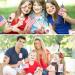 Fanoshon Fourth of July Temporary Tattoos Set - Patriotic Red, White, and Blue American Flag Stickers for Kids & Adults - 12 Sheets 4th of July Party Supplies - Buy Online on GoSupps.com