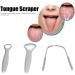 Sunfecili Portable Tongue Scraper Set - 3 Stainless Steel Cleaners for Adults | Easy-to-Use Oral Care Tools - Buy Online on GoSupps.com