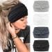 Bloom's hair band headband women wide hair bands anti -slip headband elastic head band soft hair band sport yoga gym hair accessories 4 pcs white