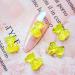 Sanwood 3D Bear Nail Art Sequin Charm - Yellow Crystal Resin Decor for DIY Jewelry Nail Manicure & Mobile Phone Crafts - Buy Online on GoSupps.com