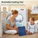 Large Electric Heating Pad for Back Pain Relief - 4 Timer Settings, 6 Temperature Levels - Auto Shut Off - Dry & Moist Therapy - Portable Heat Patch - 12x24 - Blue - Buy Online on GoSupps.com