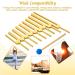Dreld 9 Solfeggio Tuning Forks Kit - Healing Forks with Silicone Hammer and Bag for DNA Repair - Golden - Sound Therapy Musical Instrument - Buy Online on GoSupps.com