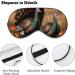 Thanksgiving Pumpkin Turkey Sleep Eye Mask | Elastic Headband | Men Women Sleep Travel Nap - Buy Online on GoSupps.com