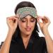 Haskirky Light Blocking Eye Mask - Adjustable Unisex Travel Mask for Deep Sleep and Meditation - Mandala Pattern - Buy Online on GoSupps.com
