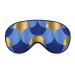 Retro Vibes Luxury Water Waves Sleep Mask Eye Cover for Sleeping Blindfold with Adjustable Strap Blocks Light Night Travel Nap for Men Women