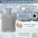 Electricity-Free Foot Warmer | 2L Heated Foot Bottle | Super Soft Winter Heating Mat for Cold Feet - Gray 38x32cm - Buy Online on GoSupps.com