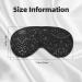 Black White Glitter Sleep Mask - Double-Sided Unisex Eye Mask for Sound Sleep & Skin Care - Buy Online on GoSupps.com