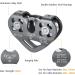 Lixada 30KN Tandem Speed Zip Line Pulley for Cable Backyard Zipline - Holds Up to 6700lbs - Grey | Perfect for Hauling, Rigging, and Commercial Use - Buy Online on GoSupps.com