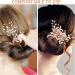 Mikinona 1 Set Leaf Pearl Hairpin Hairstyles Gold Hair Clips Hair Accessories for Women Wedding Hair Side Comb Pearl Hair Clips Hair Combs for Styling Accessory Hair Combs for Women Metal - Buy Online on GoSupps.com