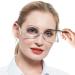 OCCI CHIARI Eye Make Up Reading Glasses Women Magnifying Eyewear Rotatable Cosmetic Eyeglasses 100 125 150 175 200 225 250 275 300 350 400 500 600(Clear 2.50)