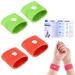 Motion Sickness Bands for Kids 2 Pairs Travel Sickness Relief Wristbands Anti-Nausea Wristbands Wrist Bands Bracelet for Little Kids Girls Boys Travel Sea Car Fly Sickness Green+orange