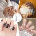 Simarro Dual-Ended Nail Design Brush - Rhinestone Handle Gel Brush & Dotting Tool for Professional Nail Art (1pc White - Buy Online on GoSupps.com