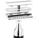 M HLE KOSMO Safety Razor - Premium Black Resin Handle Compatible with Classic Razor Blades for an Exceptional Shave - Buy Online on GoSupps.com
