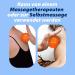 Resultsport Lacrosse & Hedgehog Ball Massage Set for Plantar Fasciitis Relief | Foot & Trigger Point Massage - Deep Fabric Myofascial Relief - Orange - Buy Online on GoSupps.com