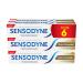 Sensodyne Complete Care Toothpaste, Relieves Tooth Sensitivity, Removes Plaque, Pack of 6x75ml