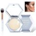 Face Highlighter Palette Kit  Metallic Highlighter Powder  Highlighter Makeup Palette Long Lasting Face illuminator Highlighter Concealer Palette with Brush 03 Champagne Gold