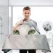 Waterproof Barber Cape - Christmas White Cat & Cheetah Haircut Bib for Men & Women | Unisex Hair Cutting Cape (8rp1a - Buy Online on GoSupps.com