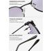 Lanomi Oval Retro Sunglasses with Blue Light Filter - Progressive Bifocal Reading Glasses for Men & Women UV Protection 2.0 Diopter Stylish Metal Frame - Buy Online on GoSupps.com