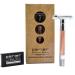 Parker 56R Heavyweight Rose Gold Safety Razor - Eco-Friendly Double Edge Razor with 5 Premium Platinum Blades - Buy Online on GoSupps.com
