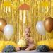 2Pcs Gold Foil Fringe Curtain - HADEEONG 3.28ft x 6.56ft Metallic Tinsel Backdrop Party Streamers Door Curtains Photo Backdrop for Wedding Birthday Bridal Shower Baby Shower Party Decorations - Buy Online on GoSupps.com