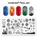 Shop Premium Nail Art Plates for Women - DIY Stainless Steel Nail Stamp Designs Christmas Tree Nail Art & More! - Buy Online on GoSupps.com