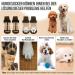 Slowton Anti-Slip Dog Socks - Soft Adjustable Paw Protection for Hardwood Floors (2 Pairs Brown Small) - Perfect for Small & Medium Dogs - Buy Online on GoSupps.com